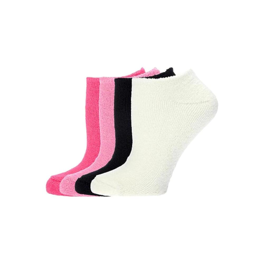 Comfort Code 4-pack Low-Cut Socks with Grippers Light Pink
